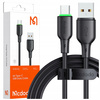 MCDODO USB-C FAST CHARGING CABLE FOR SAMSUNG XIAOMI TYPE C 6A 100W 1M LED BLACK