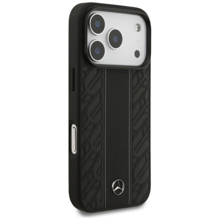 MERCEDES ETUI LEATHER LAUREL LEAVES STRIPES MAGSAFE DO IPHONE 17 PRO