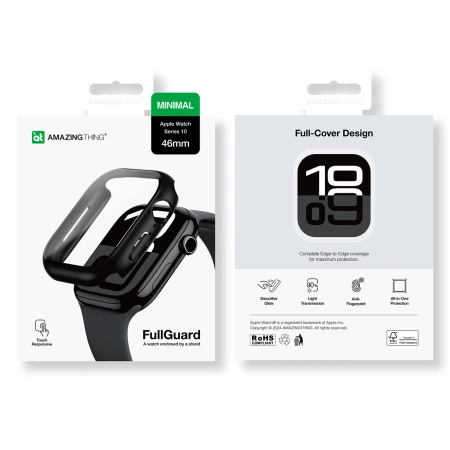 AMAZINGTHING ETUI RADIX GLASS DO APPLE WATCH 46MM Z SZKŁEM HARTOWANYM