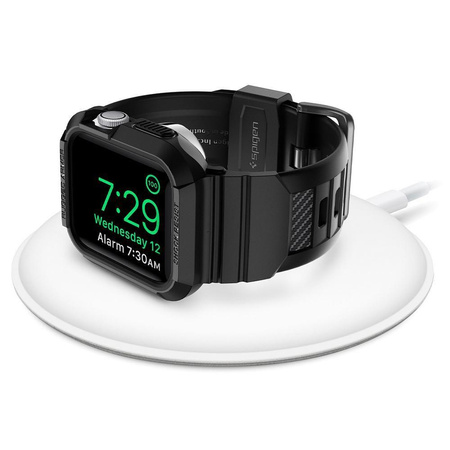 SPIGEN RUGGED ARMOR ”PRO” APPLE WATCH 4 / 5 / 6 / 7 / 8 / SE (40 / 41 MM) BLACK