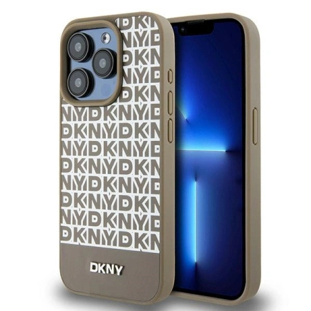 DKNY ETUI HARDCASE LEATHER PRINTED PATTERN DO IPHONE 15 PRO MAX 6.7