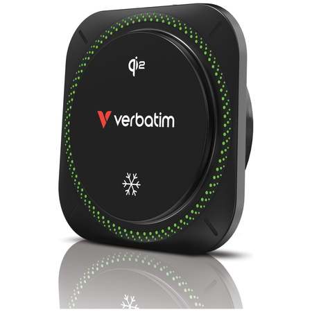 Verbatim Ładowarka samochodowa n Drive   Qi2 15W RGB CND-01 czarny/black 31860