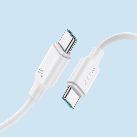 Joyroom kabel USB-C - USB-C 480Mb/s 60W 1m biały (S-CC060A9)