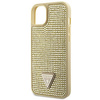 Etui Guess GUHCP14SHDGTPD na iPhone 14 - złote Rhinestone Triangle
