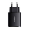BASEUS ŁADOWARKA SIECIOWA QUICK CHARGER 2XUSB USB-C PD 30W 3A DO TELEFONÓW