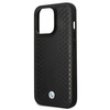 BMW BMHCP14L22RFGK iPhone 14 Pro 6.1" czarny/black Leather Diamond Pattern