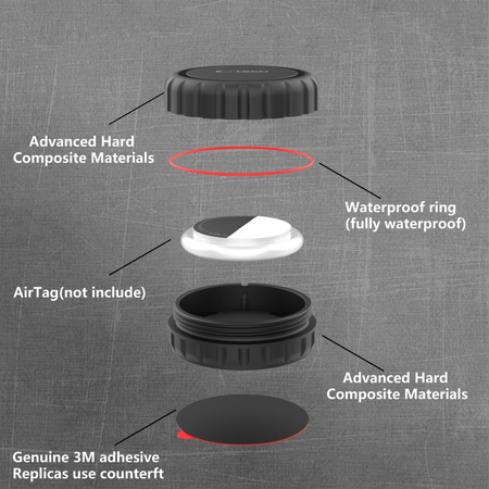 TECH-PROTECT POKROWIEC 3M POUCH DO APPLE AIRTAG 1 2 OCHRONA ZŁOŻONEGO