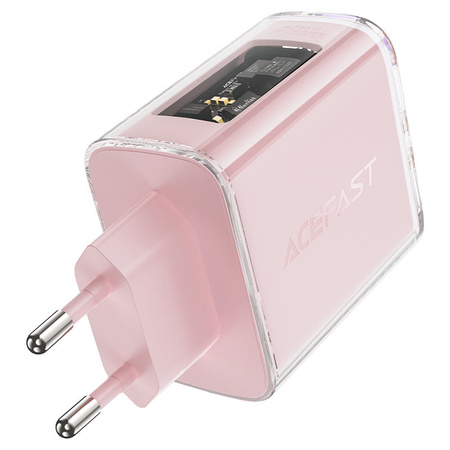 Acefast ładowarka GaN 65W 3 porty (1xUSB, 2xUSB C) zielona (A45)