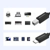 Kabel Wozinsky WKDDY1S USB-B - USB-C 1m - czarny