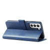 Magnet Case elegancki futerał etui pokrowiec z klapką i funkcją podstawki Samsung Galaxy S22+ (S22 Plus) niebieski