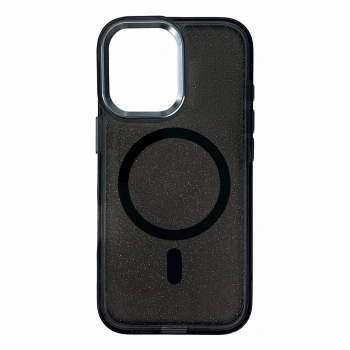 Etui Glitter Case na Samsung Galaxy A37 kompatybilne z MagSafe  - czarne