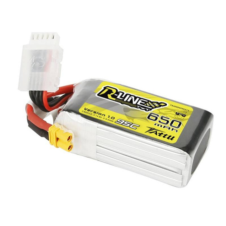 TATTU AKUMULATOR R-LINE 650MAH 14,8V 95C 4S1P XT30 DO MODELI RC 650MAH