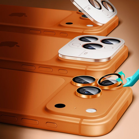 OSŁONA NA APARAT ESR ARMORITE CAMERA PROTECTOR IPHONE 14 PRO / MAX / 15 PRO / MAX / 16 PRO / MAX / 17 PRO / MAX ORANGE