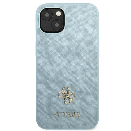 Guess GUHCP13SPS4MB iPhone 13 mini 5,4" niebieski/blue hardcase Saffiano 4G Small Metal Logo