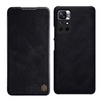 Nillkin Qin Case etui do Xiaomi Redmi Note 11T 5G / Note 11S 5G / Note 11 5G (China) / Poco M4 Pro 5G osłona na aparat kabura pokrowiec obudowa z klapką czarny