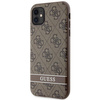 Etui Guess GUHCN61P4SNW na iPhone 11 / Xr - brązowe 4G Stripe