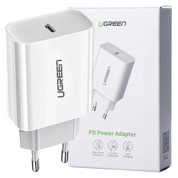 UGREEN ŁADOWARKA USB-C DO APPLE IPHONE 11 12 13 14 15 PD 20W POWER DELIVERY