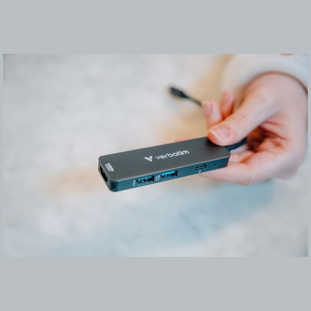 VERBATIM HUB USB-C 3.2 DO TELEFONÓW Z HDMI ALUMINIOWA PRZEJŚCIÓWKA 32155