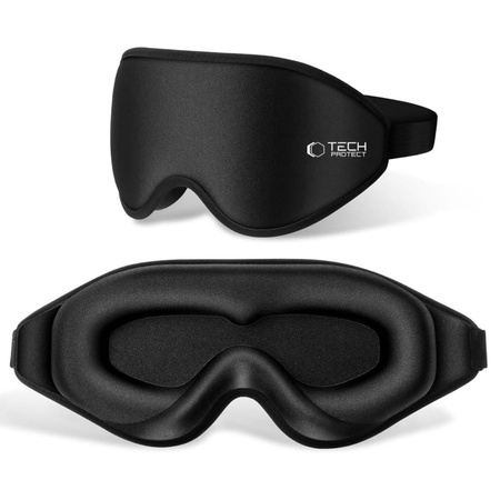TECH-PROTECT MASKA NA OCZY EYESHADE DO OCHRONY PRZED ŚWIATŁEM MATOWA CZARNA