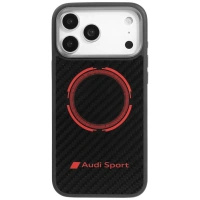 AUDI ETUI RSQ CARBON FIBER SPORT MAGSAFE DO IPHONE 17 PRO MAX Z OCHRONĄ