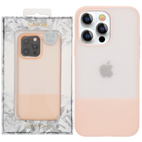 Kingxbar Plain Series etui pokrowiec do iPhone 13 Pro Max silikonowa obudowa różowy