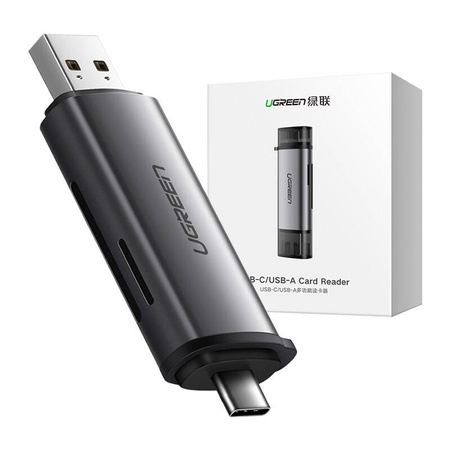 UGREEN ADAPTER USB USB-C CZYTNIK KART SD MICROSD DO LAPTOPÓW I TELEFONÓW
