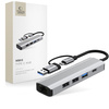TECH-PROTECT HUB ADAPTER 5IN1 TYPE-C DO USB2.0 USB3.0 RJ45 KOMPUTER MACBOOK