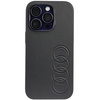 Etui Audi Synthetic Leather na iPhone 14 Pro - czarne AU-TPUPCIP14P-TT/D1-BK