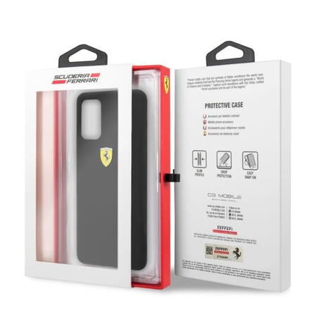 Ferrari Hardcase FESSIHCS67BK S20+ G985 czarny/black Silicone