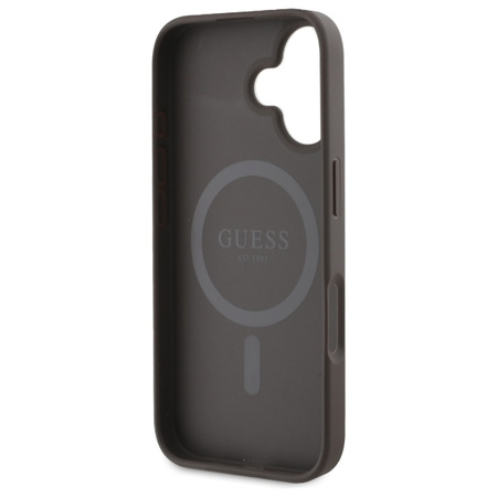 GUESS ETUI HARDCASE 4G RING CLASSIC LOGO DO MAGSAFE DO IPHONE 16 6.1