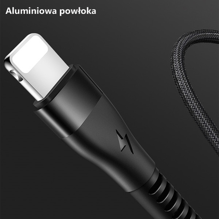 USAMS KABEL PLECIONY U33 DO LIGHTNING 1.2M 2A DO TELEFONÓW APPLE FAST