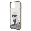 Karl Lagerfeld KLHCP15SLKKNSK iPhone 15 6.1" transparent hardcase Liquid Glitter Ikonik