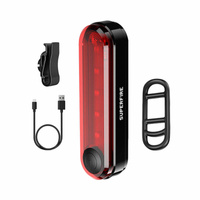 SUPERFIRE LAMPKA ROWEROWA TYLNA BTL01 DO WIECZORNYCH PRZEJAŻDŻEK USB 230MAH