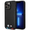 Etui BMW BMHCP14L22PTDK iPhone 14 Pro 6,1" czarny/black Leather Stamp Tricolor