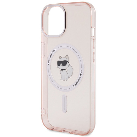 KARL LAGERFELD KLHMP15SHFCCNOP ETUI HARDCASE DO IPHONE 15 14 13 DO MAGSAFE
