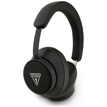 Słuchawki nauszne Guess Bluetooth ENC    Saffiano Triangle Logo czarny