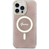 Etui Guess GUHMP14XH4STP na iPhone 14 Pro Max 6.7" - różowe 4G MagSafe