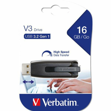 VERBATIM PENDRIVE 16GB USB 3.2 DO WINDOWS MAC PC WYSOKA PRĘDKOŚĆ ODPOWIEDZI