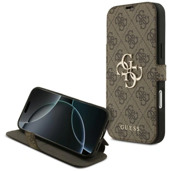 GUESS ETUI BOOK 4G METAL LOGO DO IPHONE 17 PRO MAX POKROWIEC WYSOKA