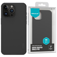 Wzmocnione etui do iPhone 15 Pro Nillkin Super Frosted Shield Pro - czarne