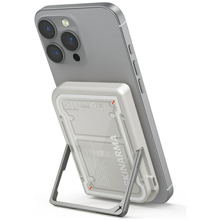 Powerbank Skinarma Nexus Mecha Magnetic  Kick-Stand 5000mAh 20W PD USB-C MagSafe jasno szary