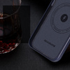 Dux Ducis Naples etui iPhone 14 Plus magnetyczny skórzany pokrowiec MagSafe niebieskie