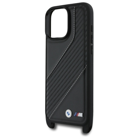 BMW BMHCP16X23PSCCK iPhone 16 Pro Max    6.9 czarny/black hardcase M Edition Carbon Stripe & Strap