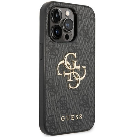 Guess GUHCP15L4GMGGR iPhone 15 Pro 6.1" szary/grey hardcase 4G Big Metal Logo