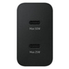 Ład. siec. Samsung EP-T5020XBEGEU PD 50W+ kabel USB-C/USB-C 5A 1.8m Super Fast Charge czarny/black