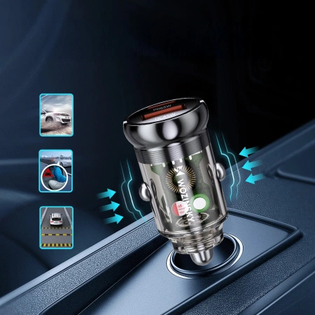 WOZINSKY ŁADOWARKA SAMOCHODOWA 65W USB-C PD 65W / USB-A 45W QC 3.0