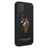 US Polo USHCP12LPUGFLBK iPhone 12 Pro Max 6,7" czarny/black Polo Embroidery Collection