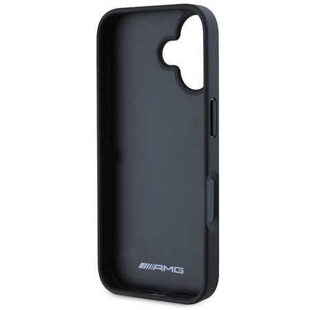 MERCEDES ETUI CASE POKROWIEC DO IPHONE 16 SKÓRZANE Z DEBOSSED LINES Z LOGO