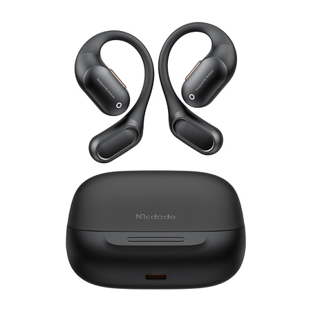 MCDODO SŁUCHAWKI BEZPRZEWODOWE ZAUSZNE BLUETOOTH 5.4 Z MIKROFONEM ETUI CLIP