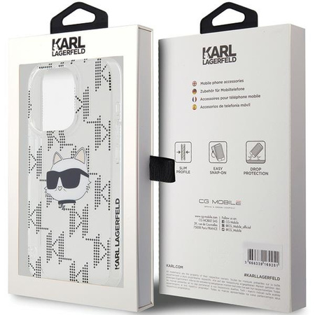 KARL LAGERFELD KLHCP15LHKLPCHT ETUI DO IPHONE 15 PRO 6.1 IML CHOUPETTE HEAD